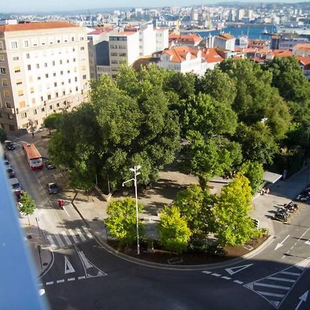 Plaza De Espana View With Terrace A Coruna Exterior photo